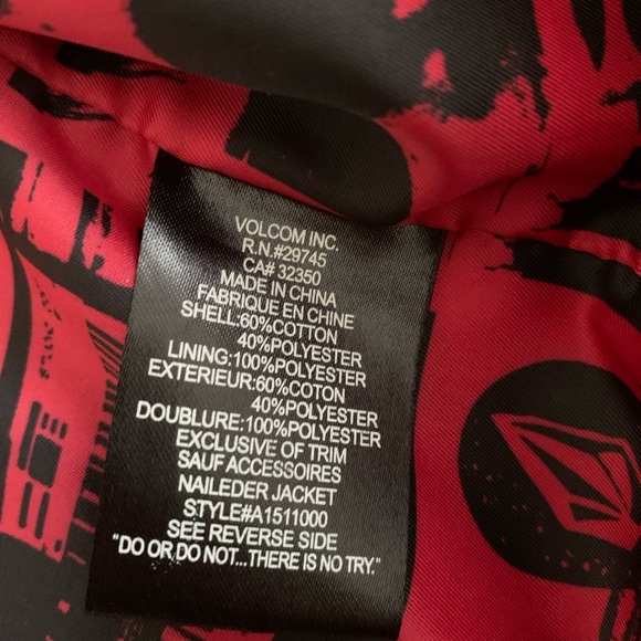 Volcom Men’s Lightweight Jacket - Picture 3 of 5